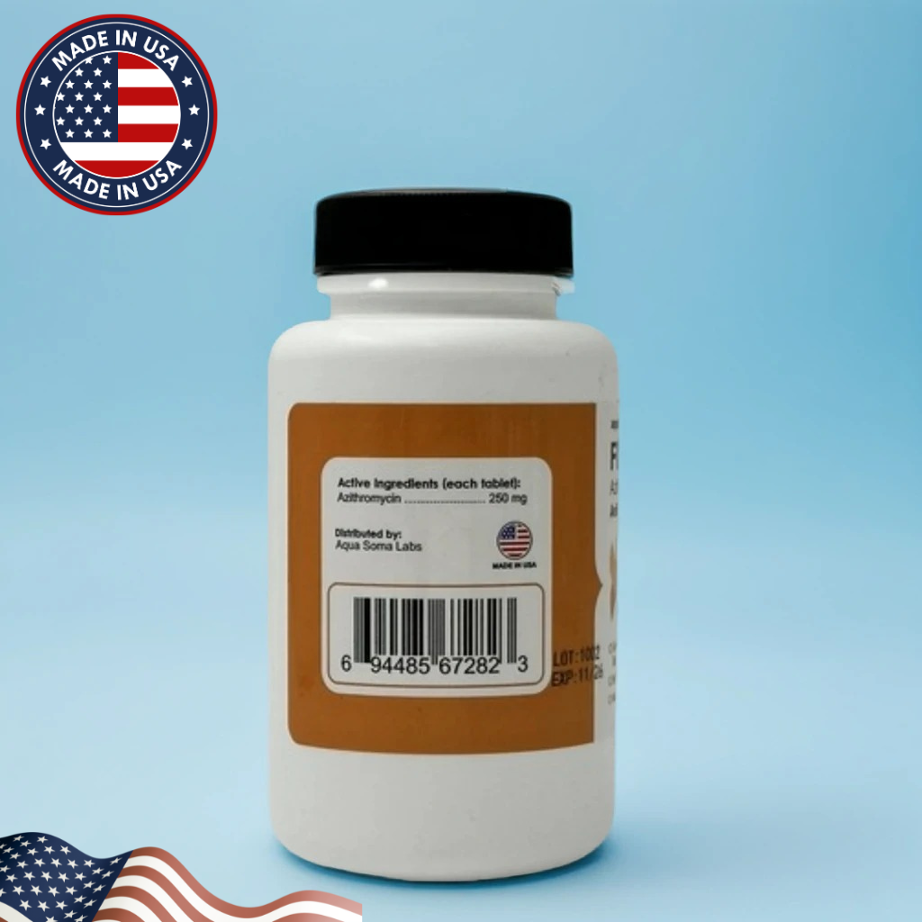 Fish Zithro Azithromycin 250mg – Effective Fish Antibiotic Tablets for Bacterial Infections