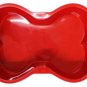 Red Puppy Cake Silicone Bone Shaped Pan